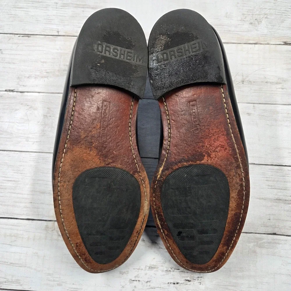 Florsheim Dress Shoes Mens‎ 9.5 3E Black Longwing Blucher 20856 Wingtip Brogue